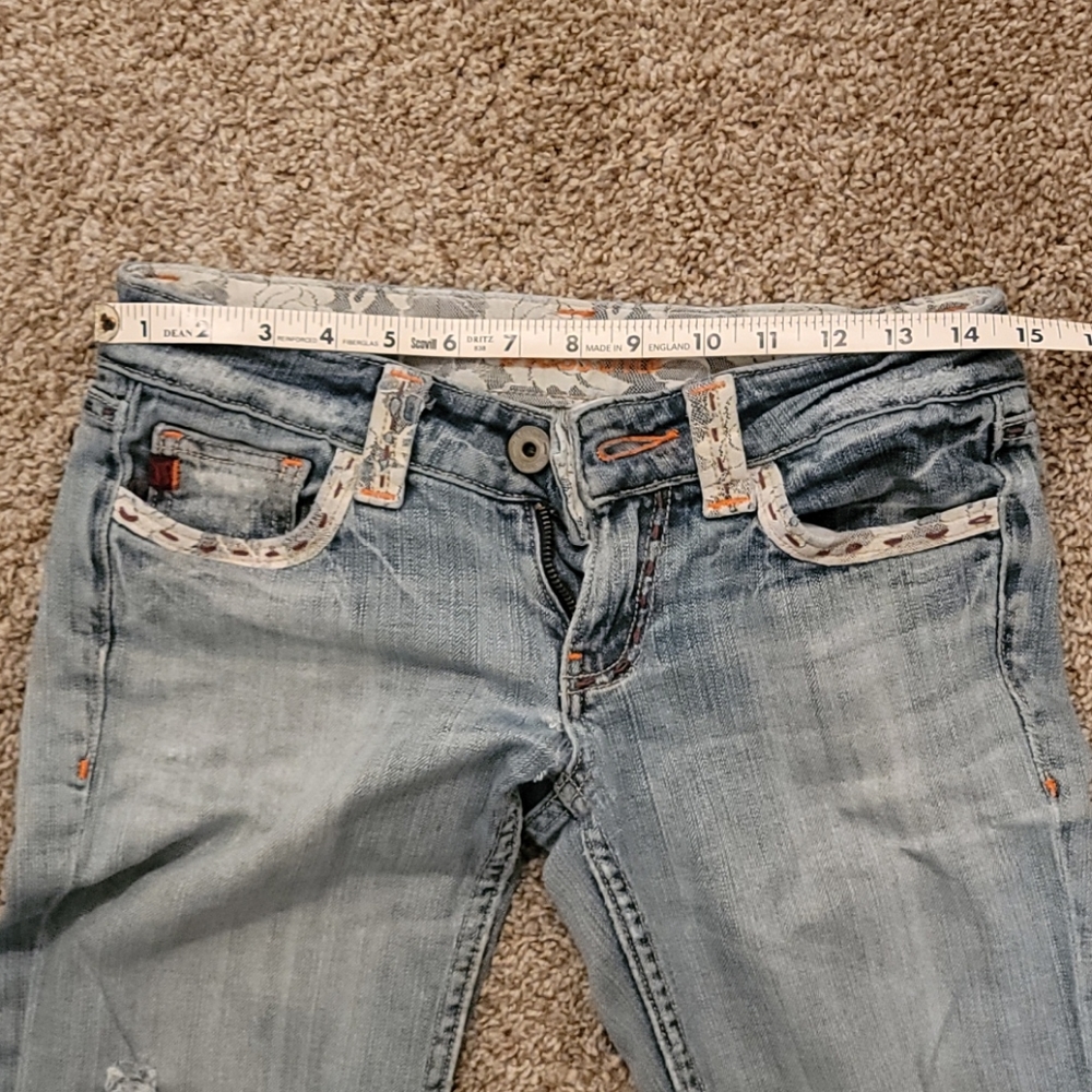 Miss Me Lace Accent Boot Cut Jeans Size 27